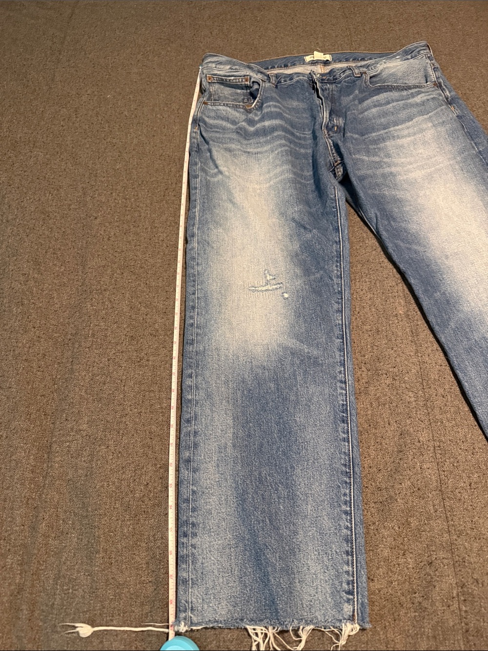 Madewell the dean easy straight Jean in monessen wash, 32, good condition - Picture 6 of 12